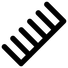 comb icon, simple vector design