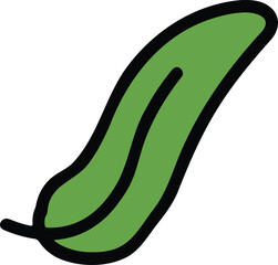 leaf Hand drawn illustrations in line art style