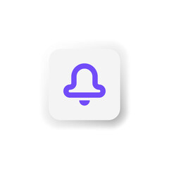 Neumorphic UI icon with bold outline style. Purple icon for web, apps, mobile, business