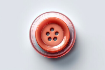 generated illustration of close-up of red color clothing button
