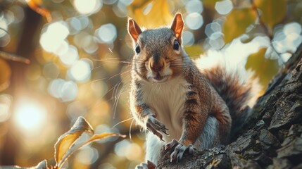 Active squiral on a tree in park, sunny day --ar 16:9 --style raw --stylize 250 --v 6 Job ID: f6a6080d-7c65-444e-b02e-407a563cfabb