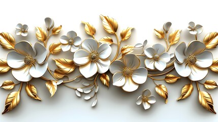 Elegant Floral Bouquet with Golden Accents and Calligraphic 25 Off Sale Typography