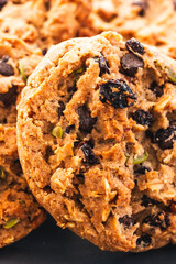 granola cookies with nuts seeds and dried fruit
