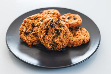 granola cookies with nuts seeds and dried fruit