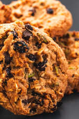 granola cookies with nuts seeds and dried fruit