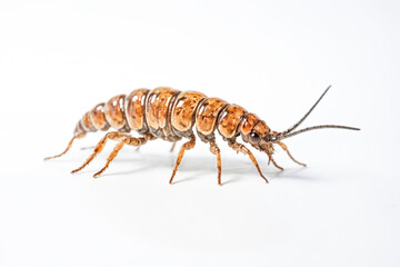 Fototapeta premium Close-up of a Brown-banded Centipede