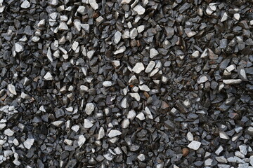 Ornamental gravel Basalt chippings Granite chippings black.