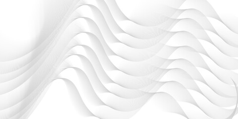 Abstract wave element for design. Digital frequency track equalizer. Stylized line art background. Vector illustration. Wave with lines created using blend tool.