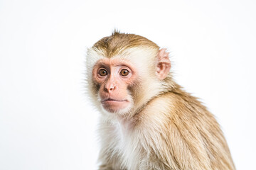 Closeup of a baby monkey's face