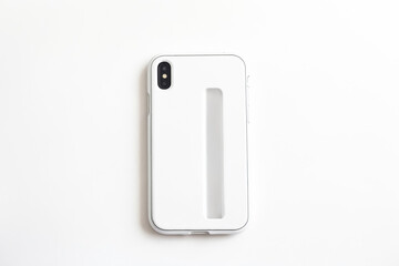 White Smartphone Case with a Slim Cutout