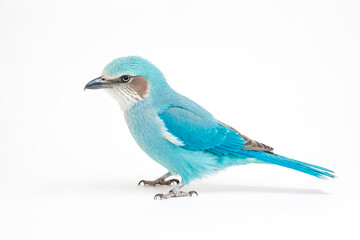 Fototapeta premium Blue Bird on White Background