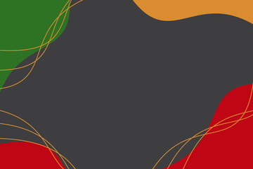 Obraz premium wavy abstract background of Juneteenth theme, freedom day, annual holiday. template design for banner, greeting card, poster, web.