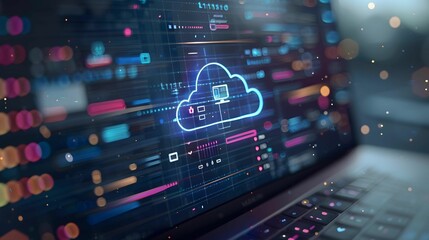 Obraz premium Protect your data with our state of the art cloud security