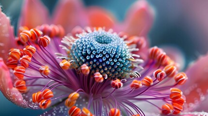 A beautiful closeup of a flower with vibrant colors