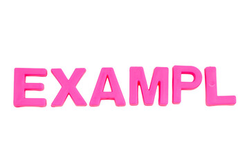 Pink Letters EXAMPL isolate no white background.png