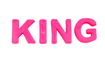 Pink Letters KING isolate no white background.png