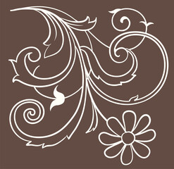 アンティークなフレームが作れるコーナー(角)。4つ並べてフレームが作れます。ベクター素材