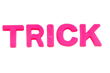 Pink Letters TRICK isolate no white background.png