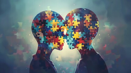 Embracing World Autism Awareness Day: Adult and Child Symbolizing Support and Understanding