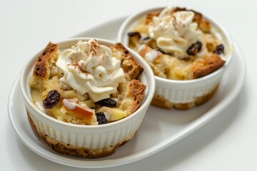 Delicious Apple Cinnamon Bread Pudding with Raisins and Apples