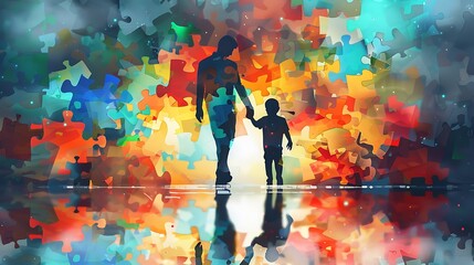 Empowering Autism Awareness: Adult and Child Bonding on World Autism Awareness Day