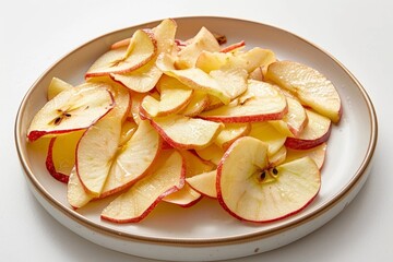 Sweet and Tart Baked Apple Chips, Perfect for Snacking or Dessert