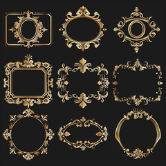 Vintage background with decorative frame vector image