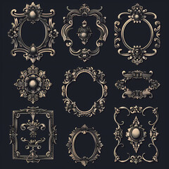 Vintage background with decorative frame vector image