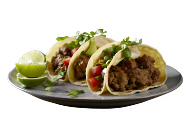 meatloaf tacos with pineapples on transparent white background, PNG image, lime, cilantro, best selling, stock images, stock photos	