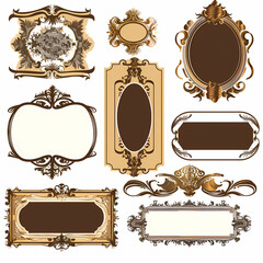 Vintage background with decorative frame vector image