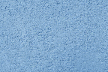 Texture of blue rough plaster. Abstract design background.