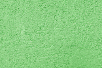 Texture of green rough plaster. Abstract design background.