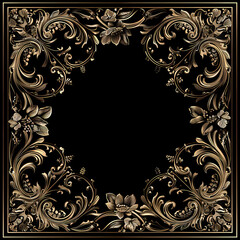 Vintage background with decorative frame vector image