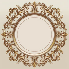 Vintage background with decorative frame vector image