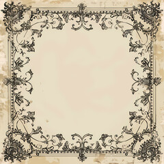Vintage background with decorative frame vector image