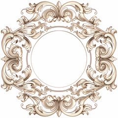 Vintage background with decorative frame vector image