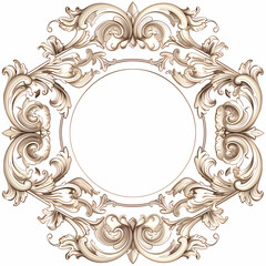 Vintage background with decorative frame vector image