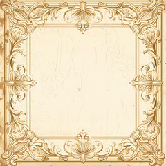 Vintage background with decorative frame vector image