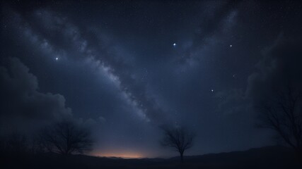 夜空の星空