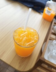 orange juice in a glass