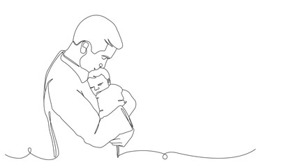 parent and child line art