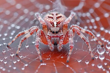 a spider that decorates its own spiderweb professional photography