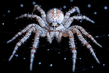 a spider that decorates its own spiderweb professional photography