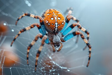 a spider that decorates its own spiderweb professional photography
