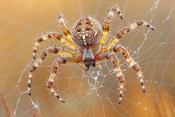 a spider that decorates its own spiderweb professional photography