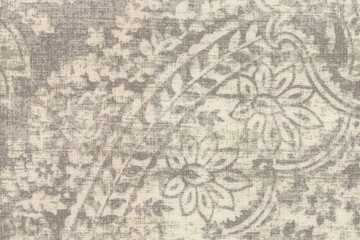 embroidered luxury floral bridal fabric texture background close up, detailed light neutral color woven linen backdrop, furniture cloth textile material, modern cotton clothing weave pattern