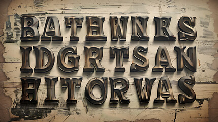 Artistic Typographic Legacy: A Journey Through Vintage Lettering and Classic Typeface Designs