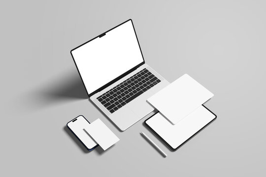 Multi Devices UI Website Mockup for showcasing your design to clients