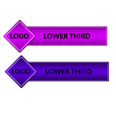 Creative Lower Third Label Banner design