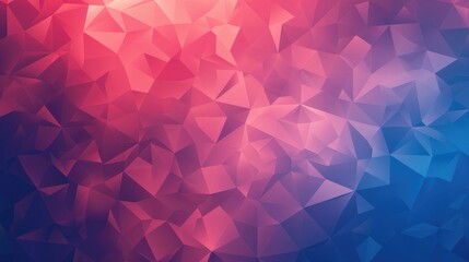 Naklejka premium Blue and Red Gradient Web Background with Small Geometry.